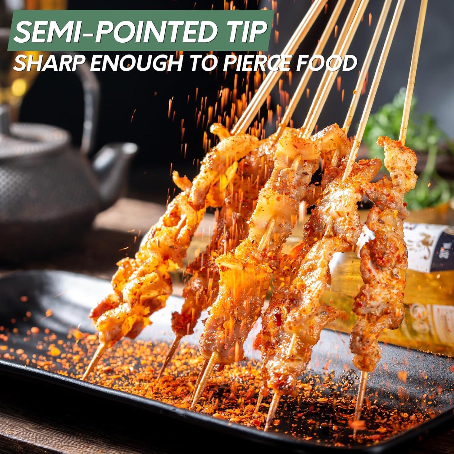 300 Pinchos de Madera de 15 cm para BBQ y Aperitivos - Youchuanghui