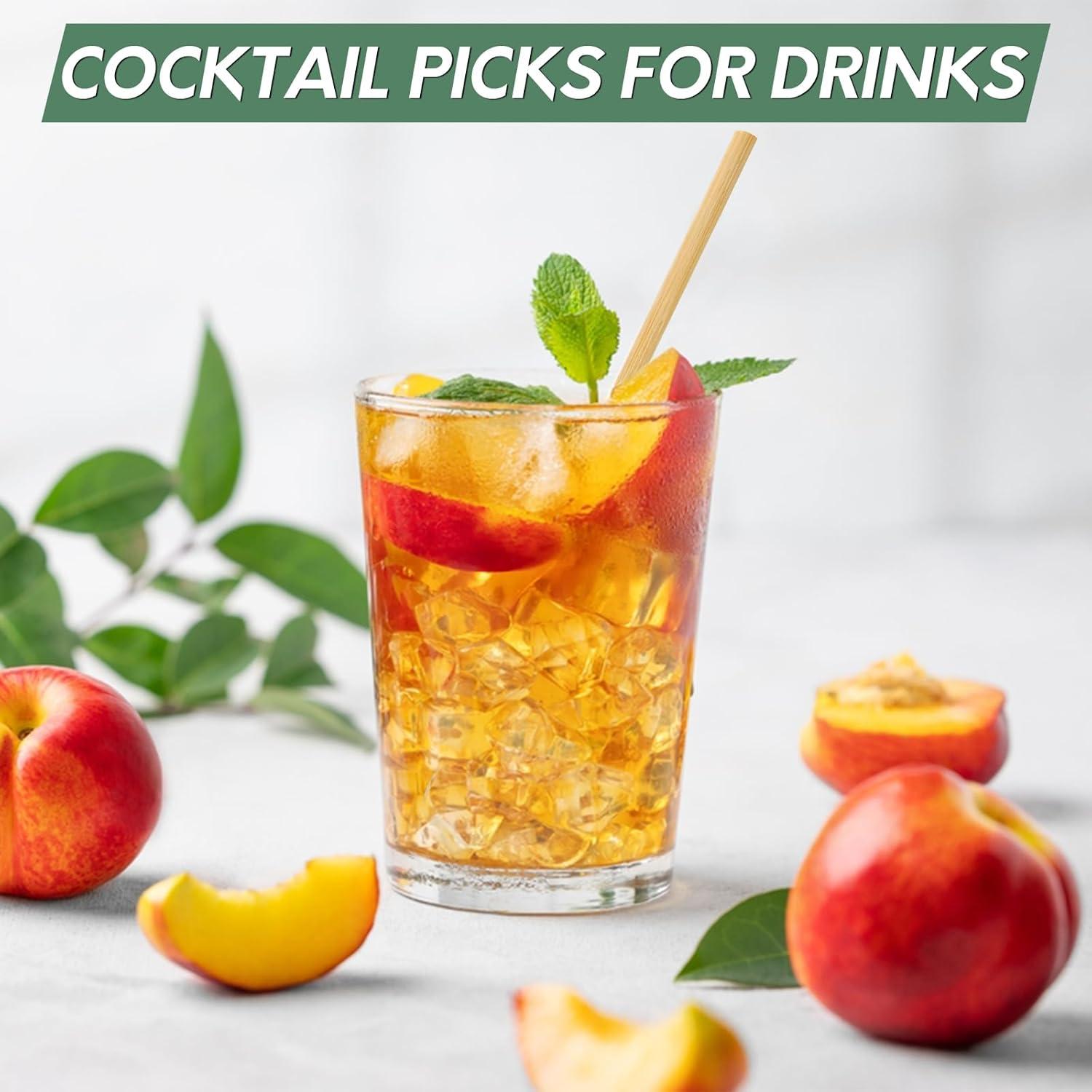 300 Pinchos de Madera de 15 cm para BBQ y Aperitivos - Youchuanghui