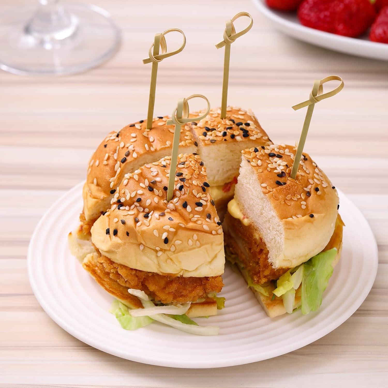 200 Palillos de Cóctel de Bambú Natural 12 cm - CockStixs