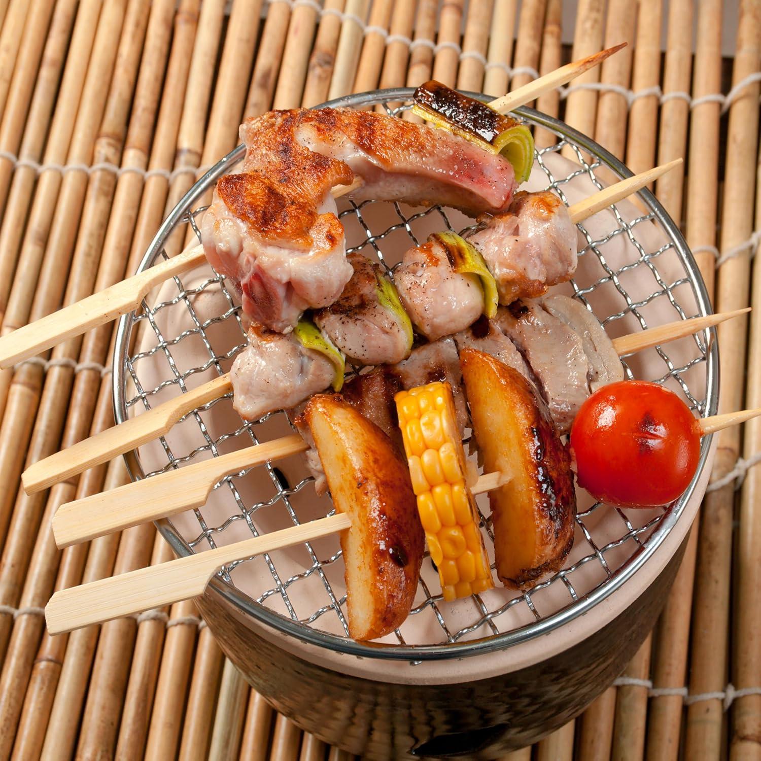 Pinchos de Bambú 20 cm 200 PCS XMZY para BBQ y Frutas