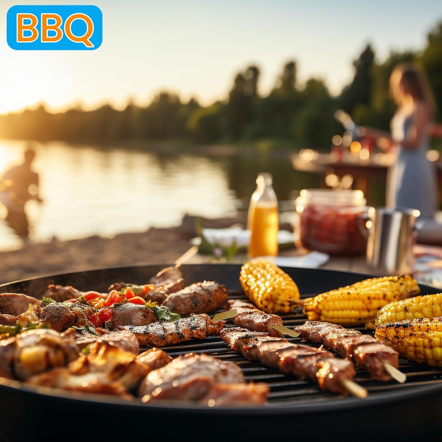 Pinchos de Bambú 20 cm 200 PCS XMZY para BBQ y Frutas