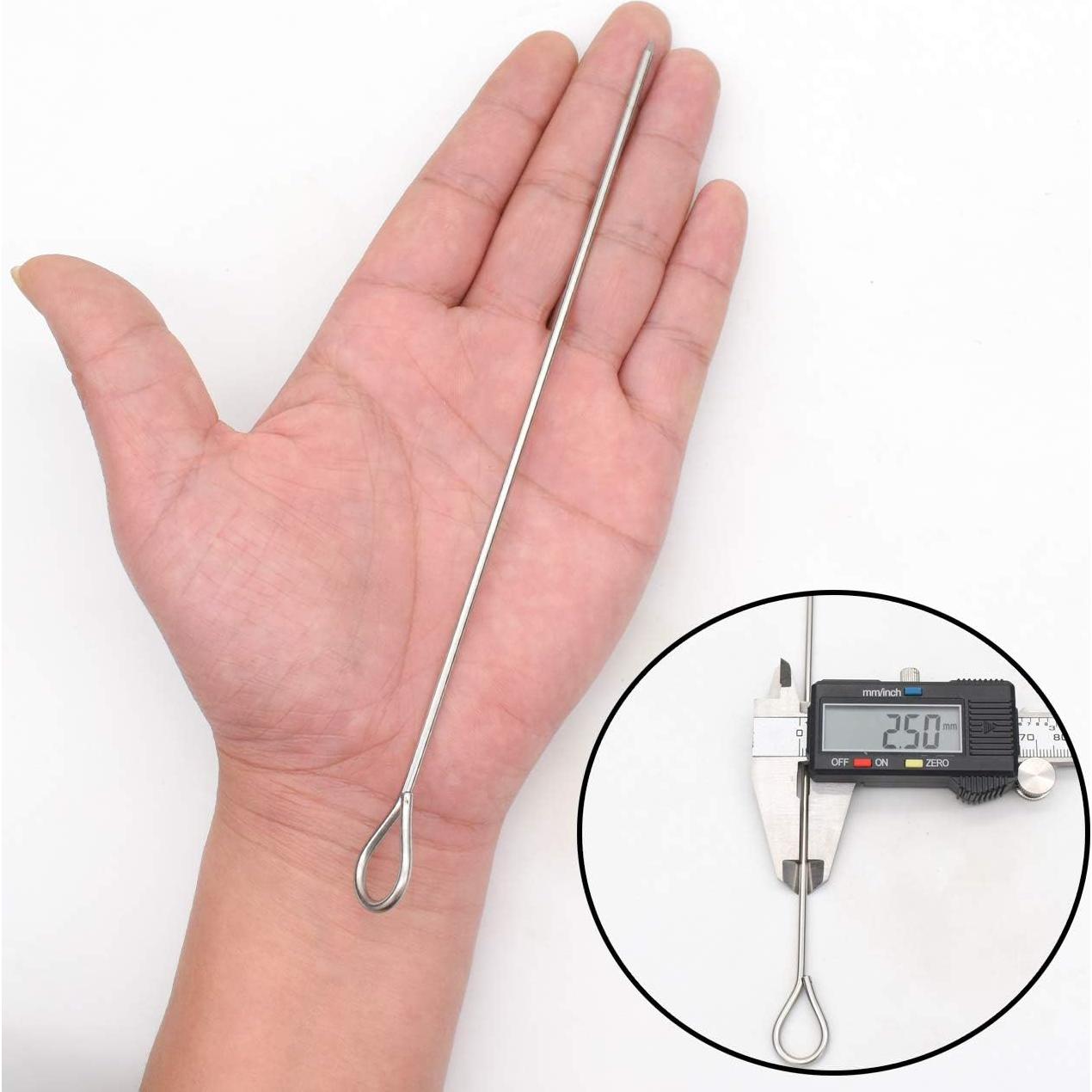 Pinchos de Acero Inoxidable HONSHEN 20 cm - 12 Piezas