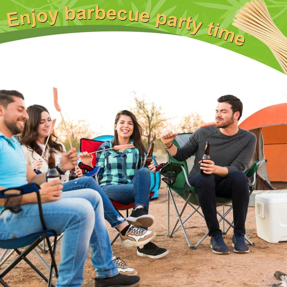 300 Palitos de Bambú Natural 40.64 cm PEOUWNES para BBQ y Fiestas