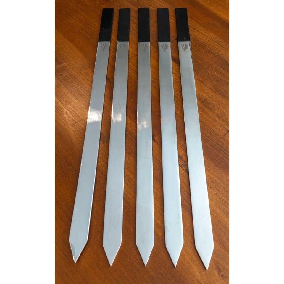Brochetas de Hierro Fundido BBQ de India - 5 Piezas 22-32"