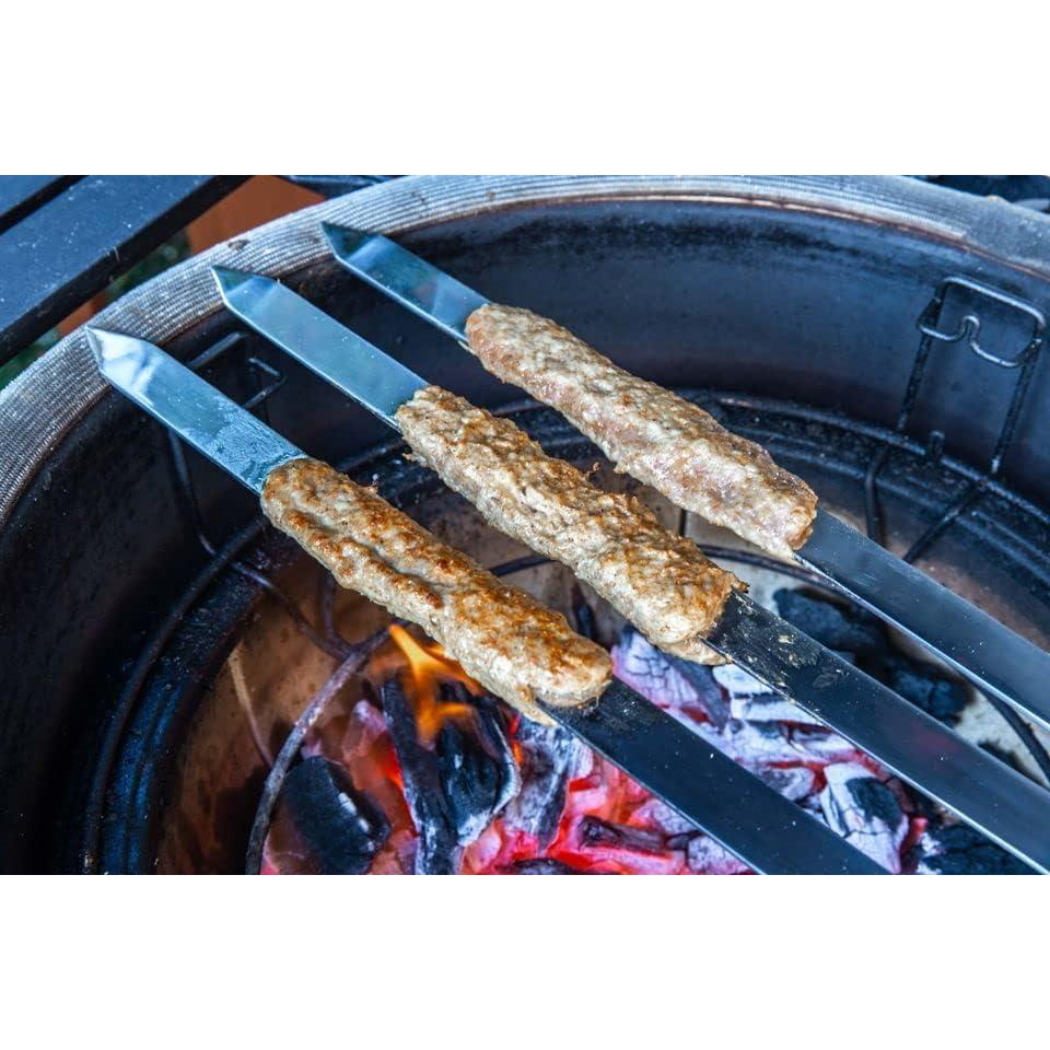 Brochetas de Hierro Fundido BBQ de India - 5 Piezas 22-32"