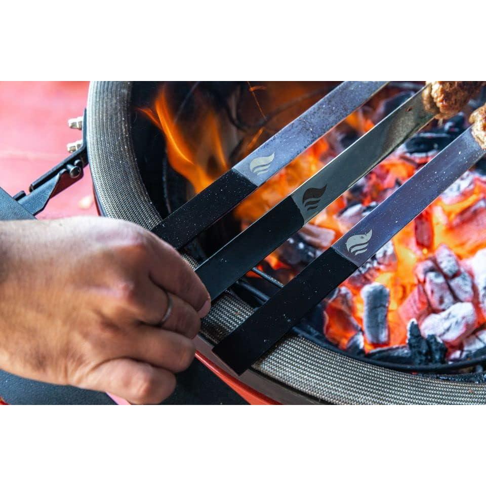 Brochetas de Hierro Fundido BBQ de India - 5 Piezas 22-32"