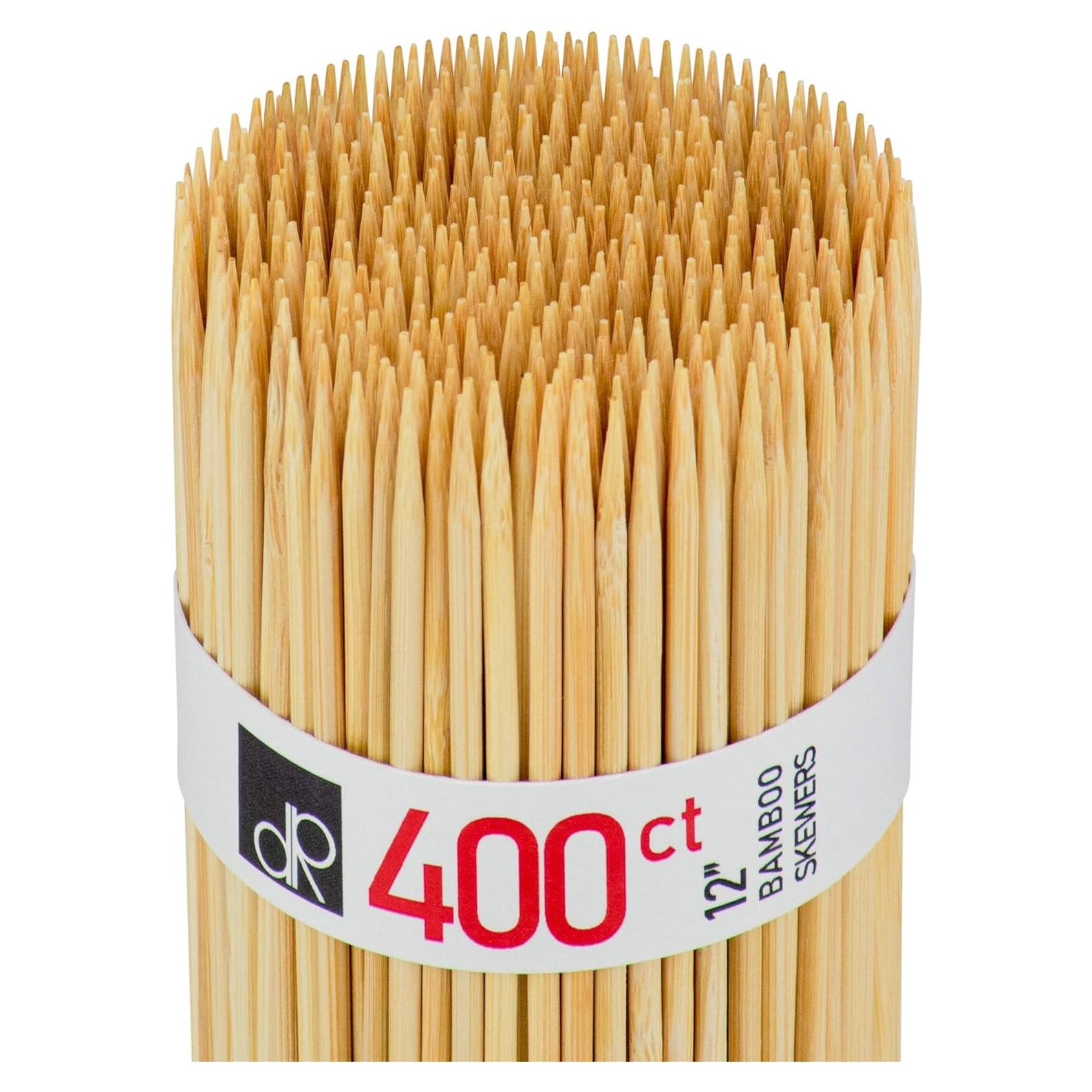 Palitos de Bambú DecorRack 12" - 400 Unidades para BBQ