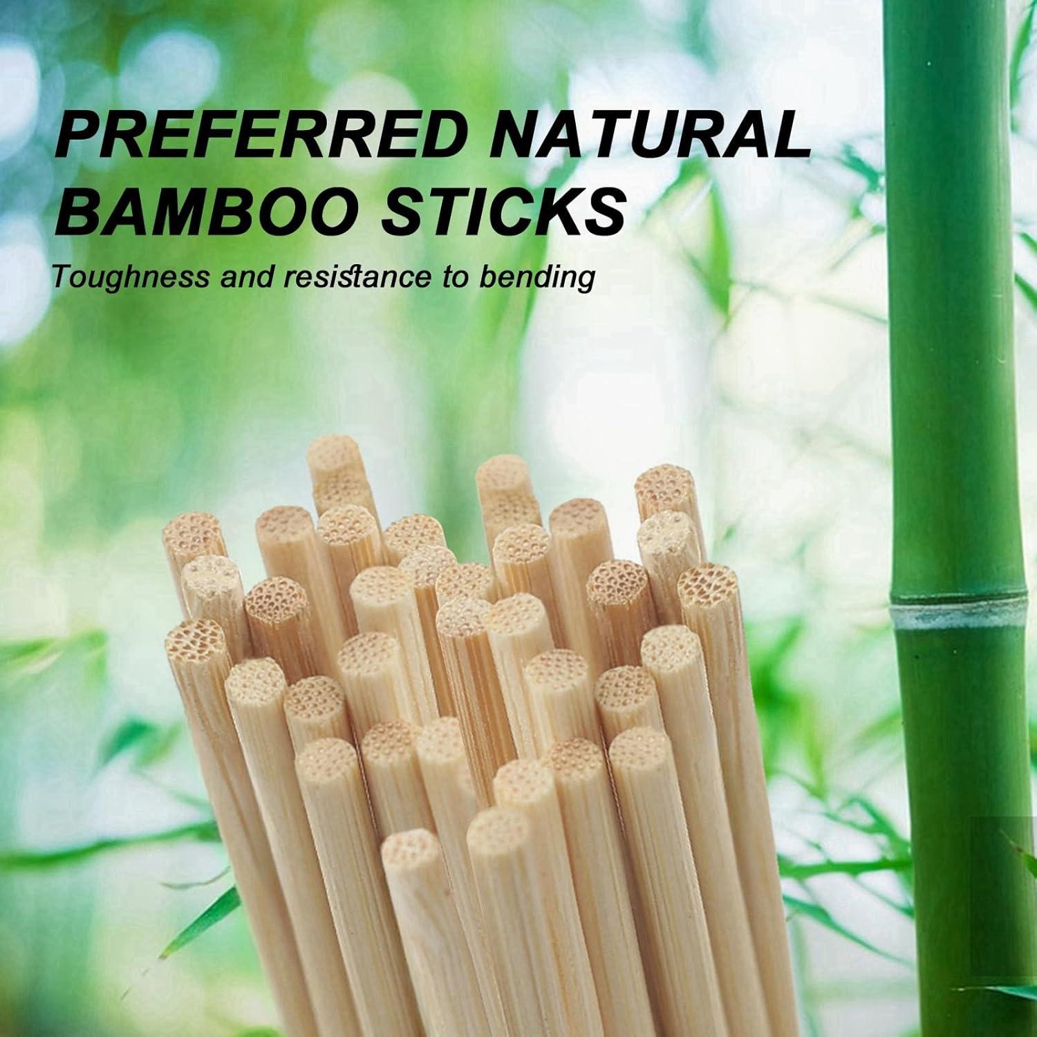 Palitos de Bambú Naturales DaTpuik 6 Pulgadas 100 Pcs