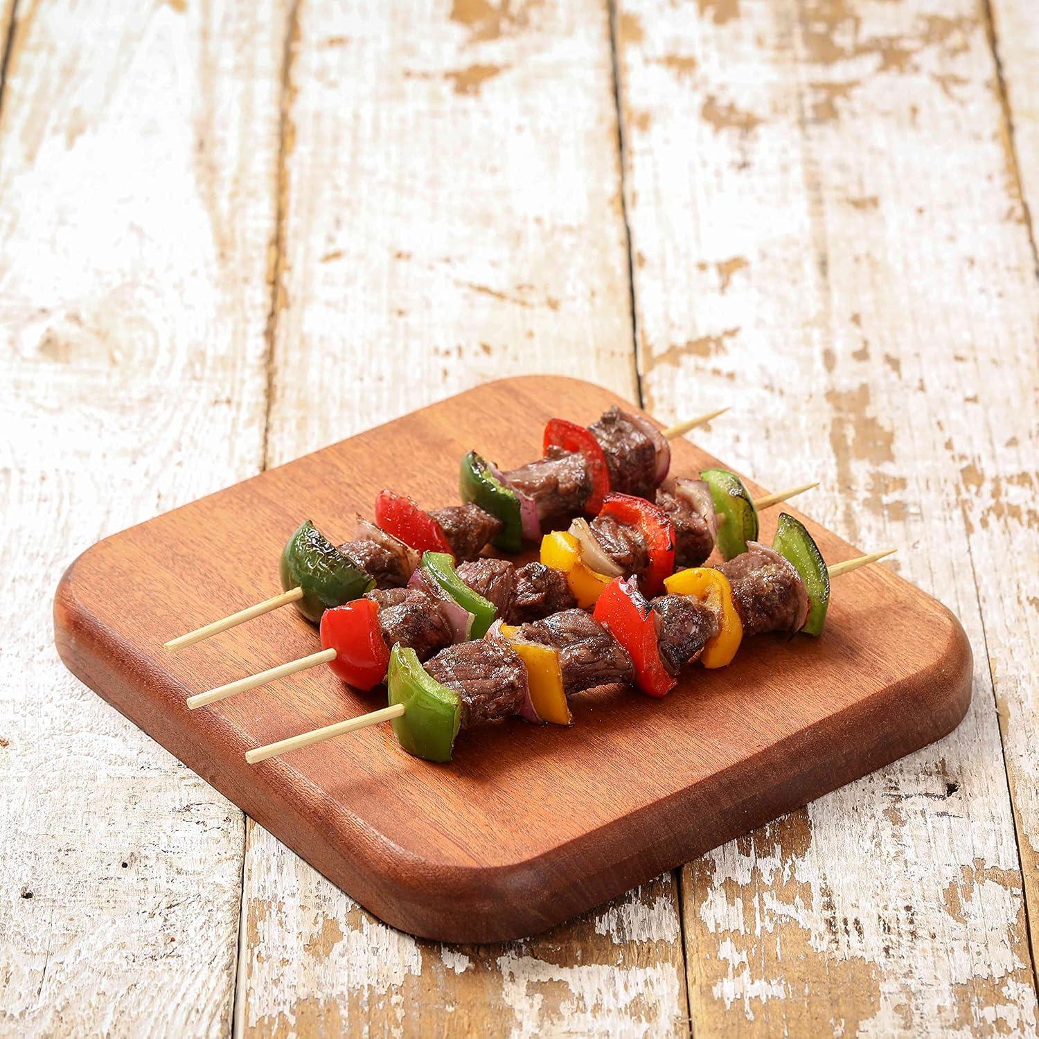 200 Pinchos de Bambú 30.48 cm NadaKin para Aperitivos y Parrilla