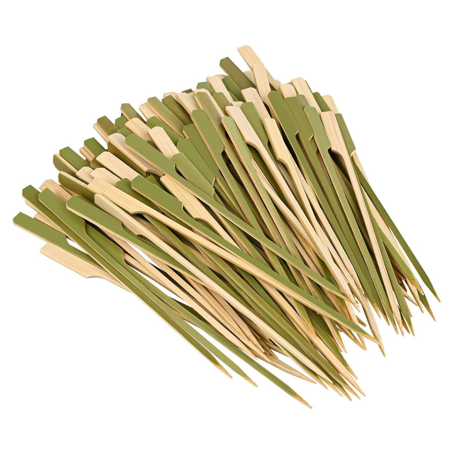 Palillos de Bambú GuGen 11.94 cm 260 Pack para Cócteles y BBQ
