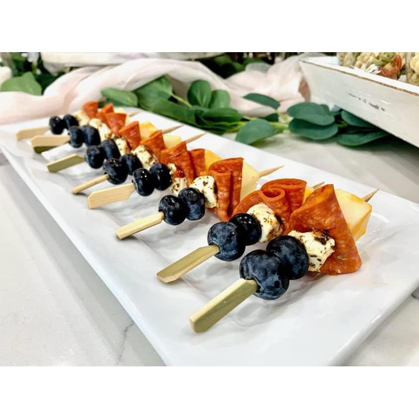 Palillos de Bambú GuGen 11.94 cm 260 Pack para Cócteles y BBQ