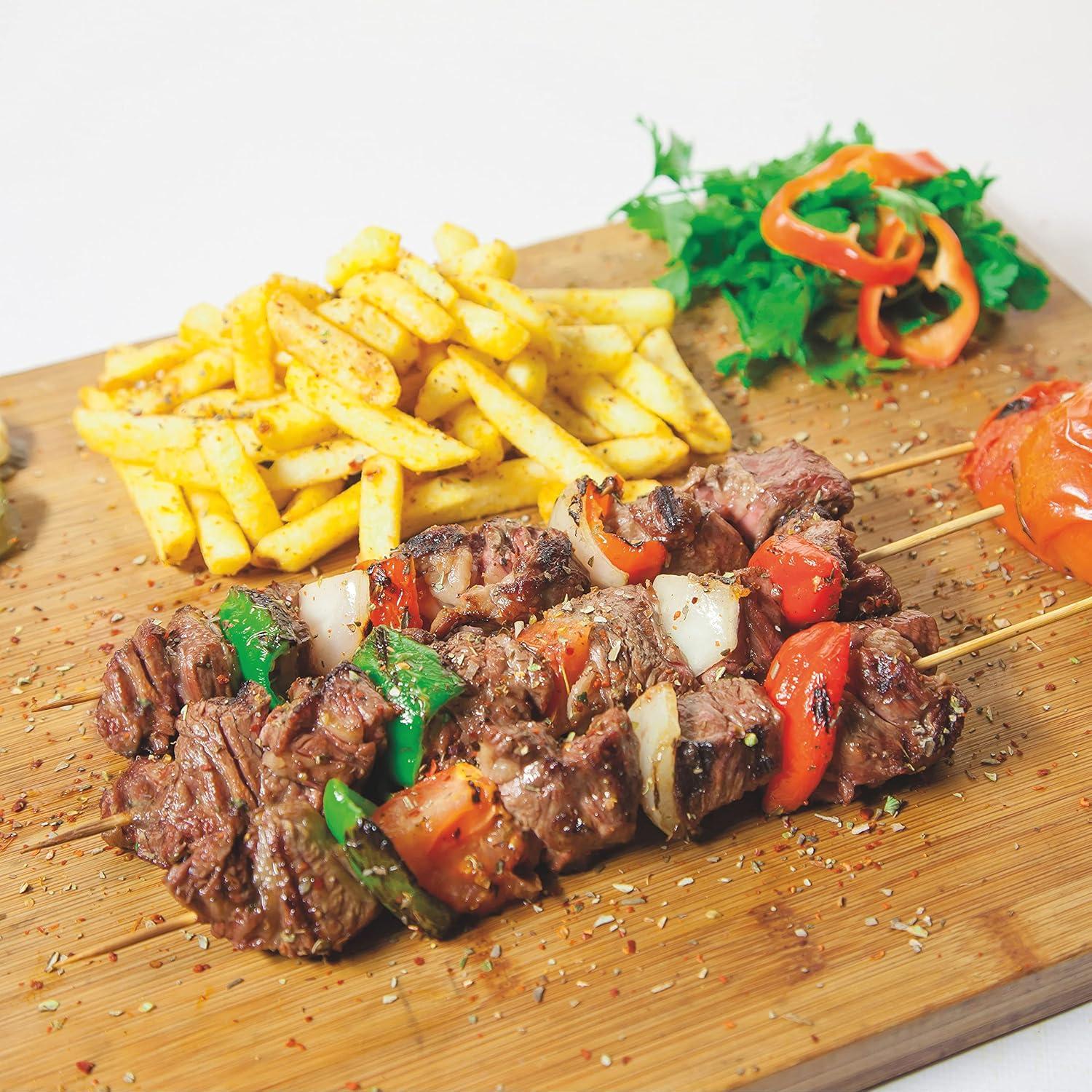 Pinchos de Bambú Natural DESIOLE 25.4cm 100Pcs para BBQ y Aperitivos