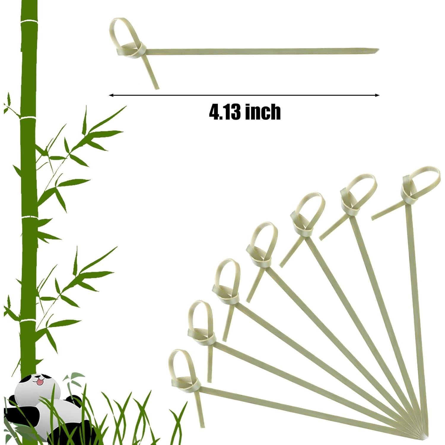Palillos de Bambú Nuogo 1000 Pcs 10.5 cm para Cócteles
