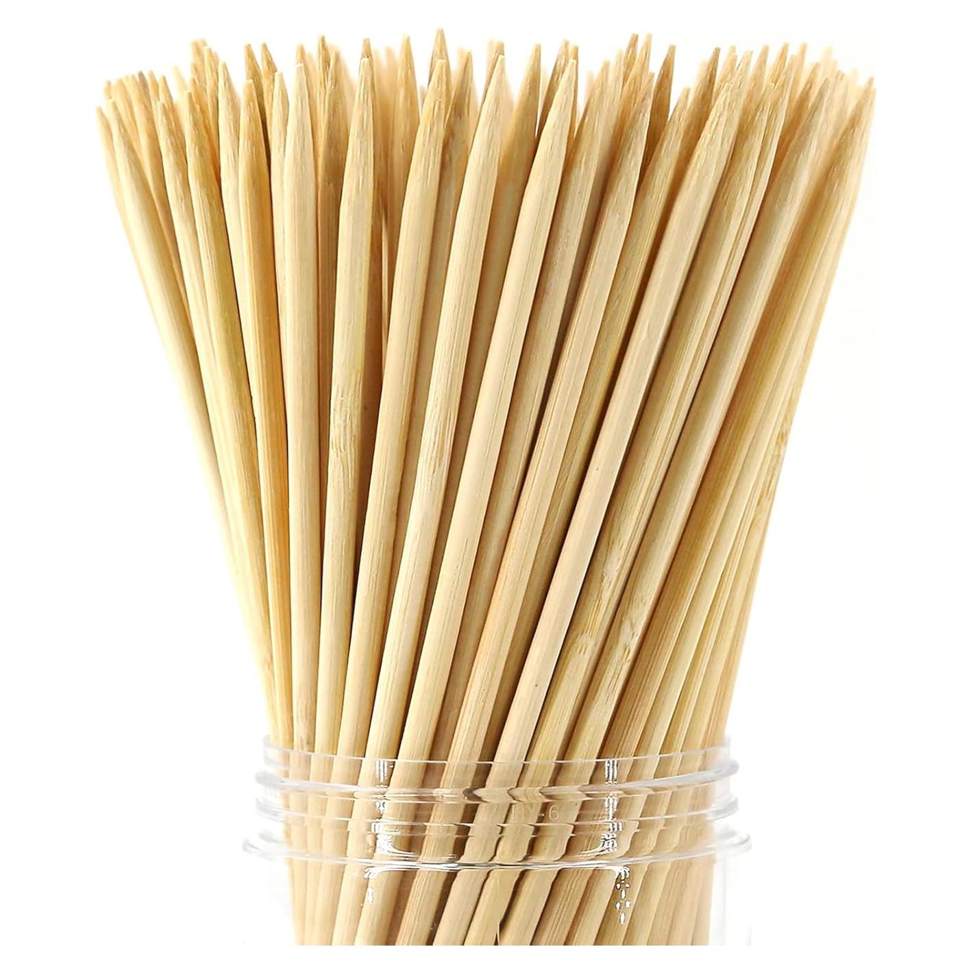 Pinchos de Bambú Natural 40cm (200 PCS) para BBQ y Fiesta