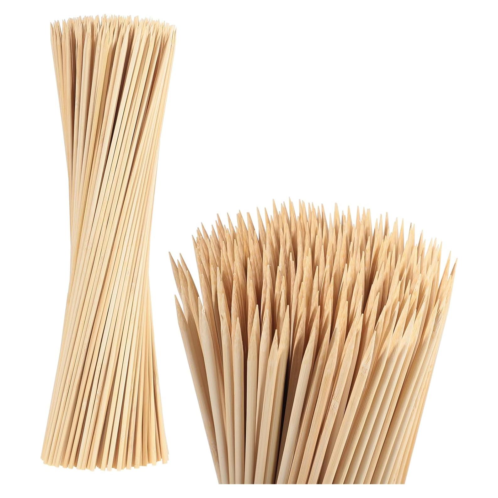 300 Palitos de Bambú 40 cm WSICSE para Asar y Manualidades