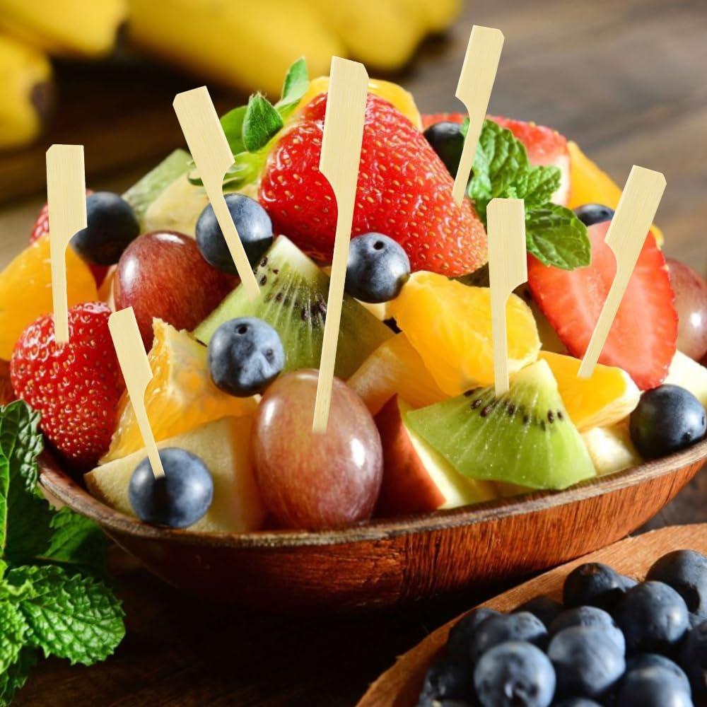 200 Palillos de Bambú para Aperitivos 12 cm - Cidenbio