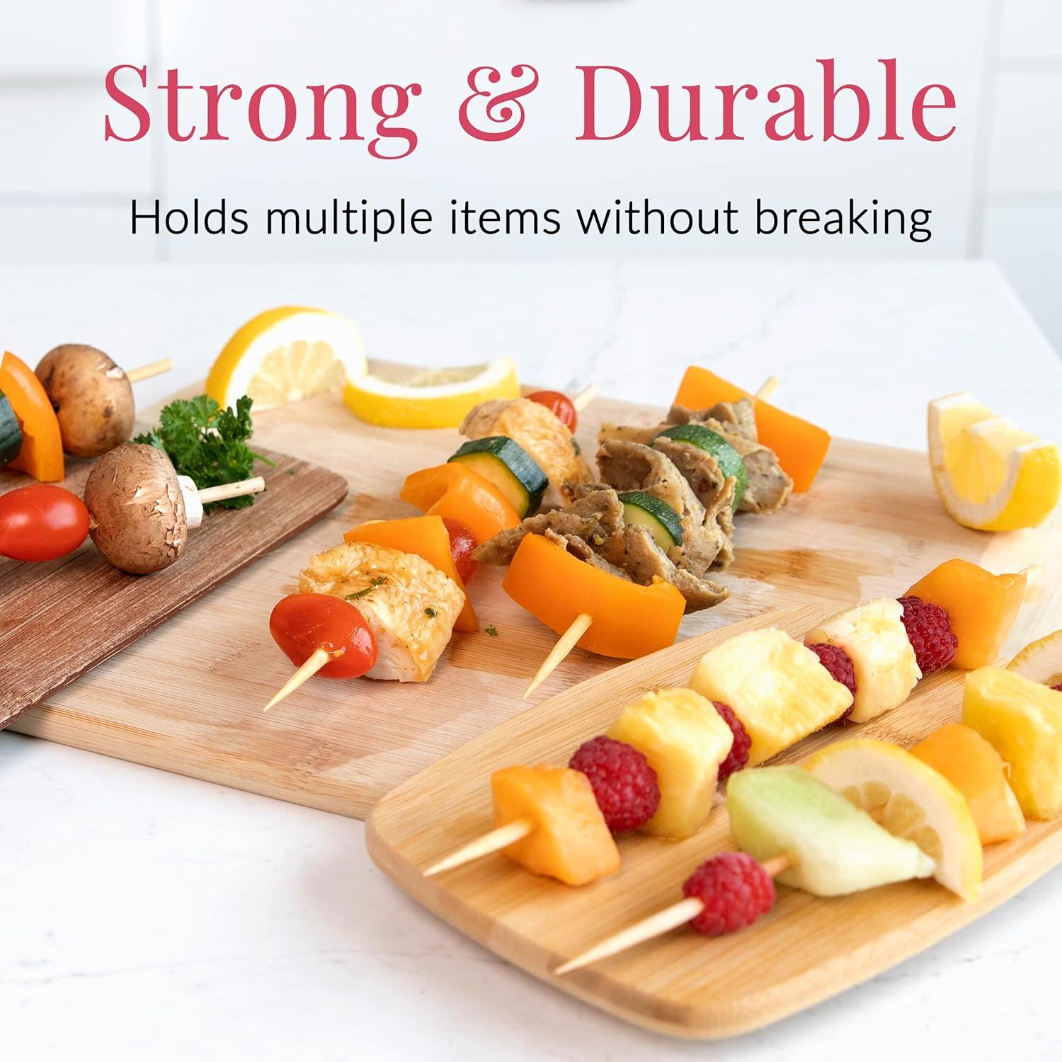 Pinchos de Bambú Prestee 100 Piezas 30.48 cm Ecoamigables