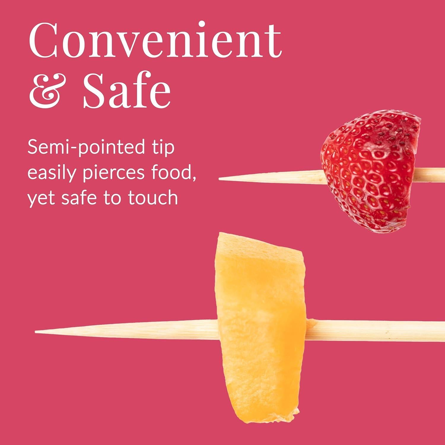 Pinchos de Bambú Prestee 100 Piezas 30.48 cm Ecoamigables