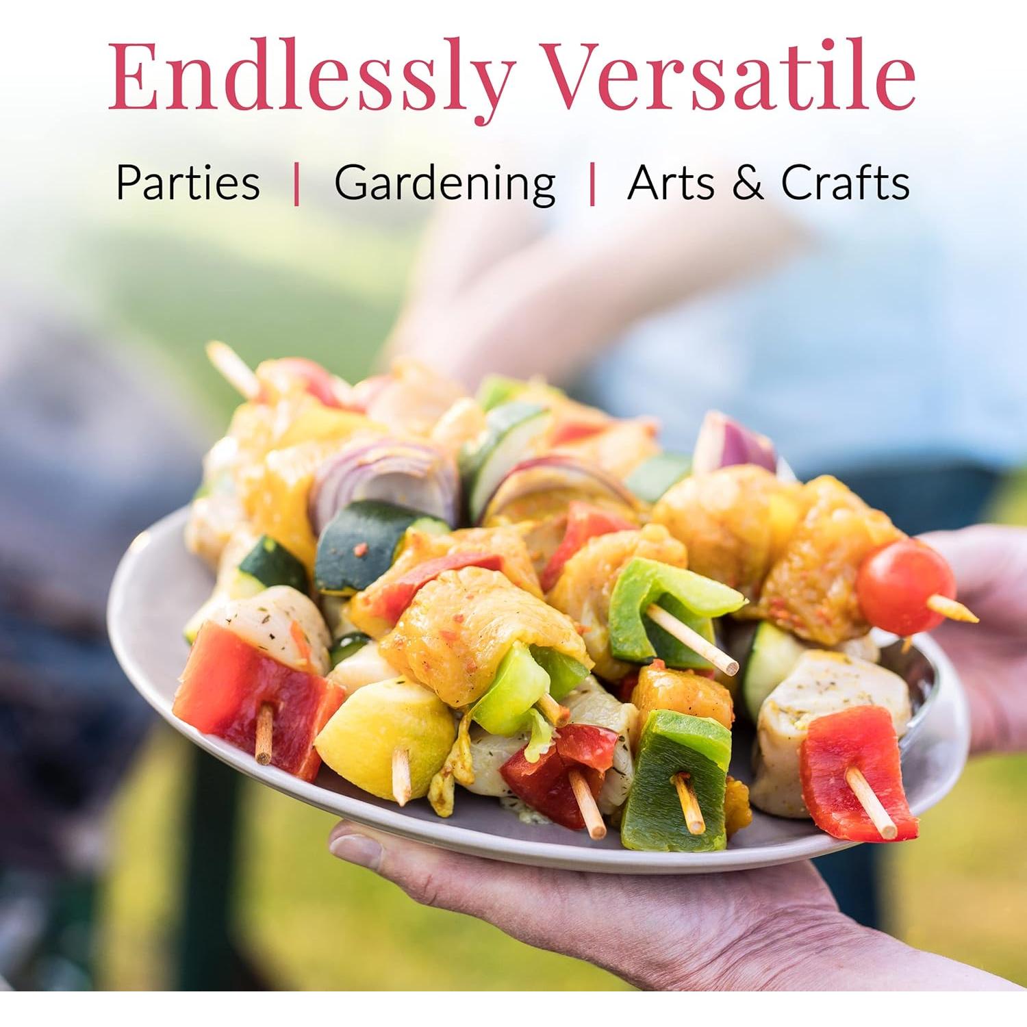 Pinchos de Bambú Prestee 100 Piezas 30.48 cm Ecoamigables