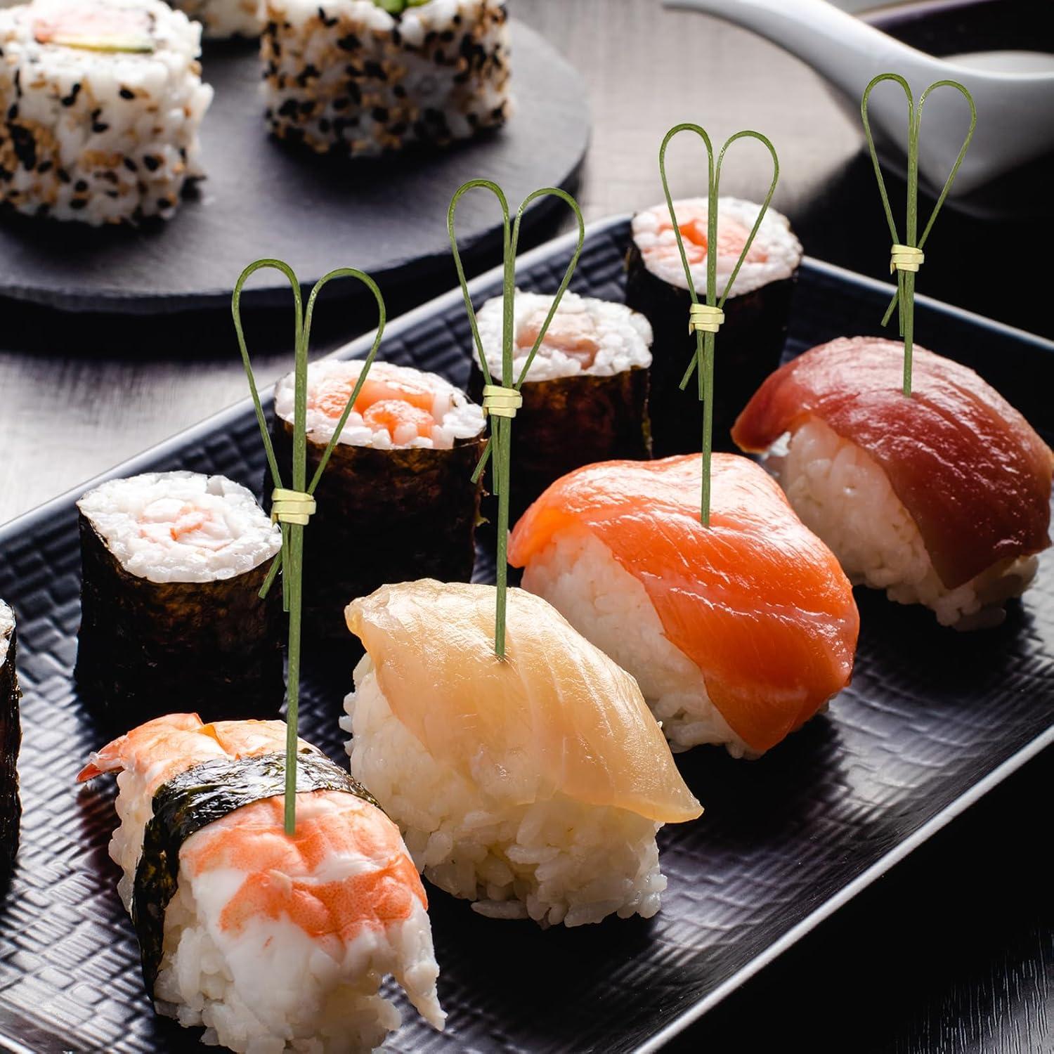 500 Palitos de Bambú Corazón 11.94 cm Gdpaddy para Aperitivos