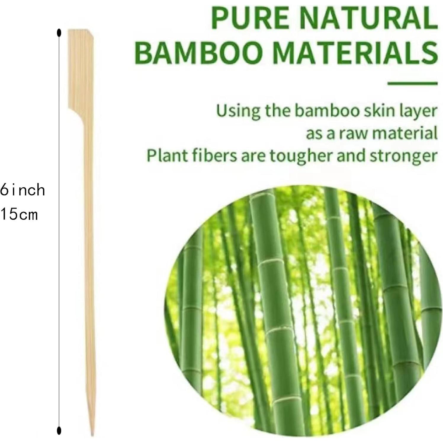 Picos de cóctel de bambú 15 cm 1000PCS para aperitivos
