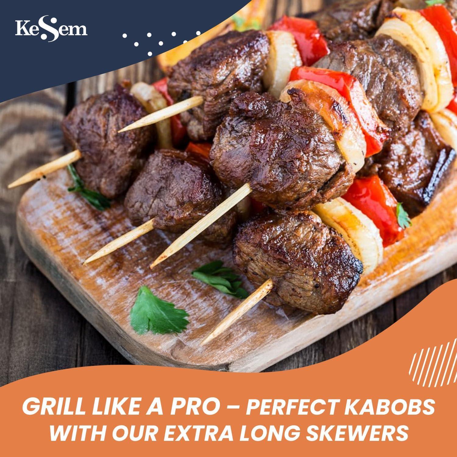 100 Palitos de Bambú 45.72 cm KESEM para BBQ y S'mores