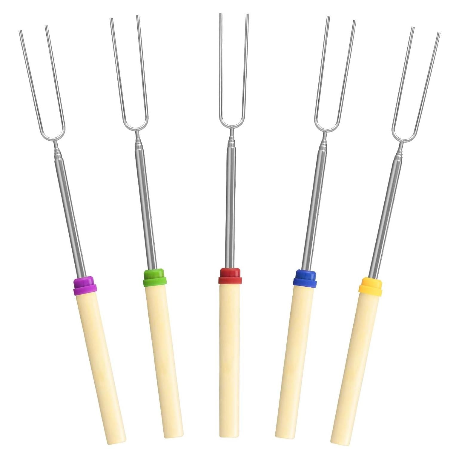 Paquete de 5 Palos para Asar Malvaviscos DkOvn 81cm