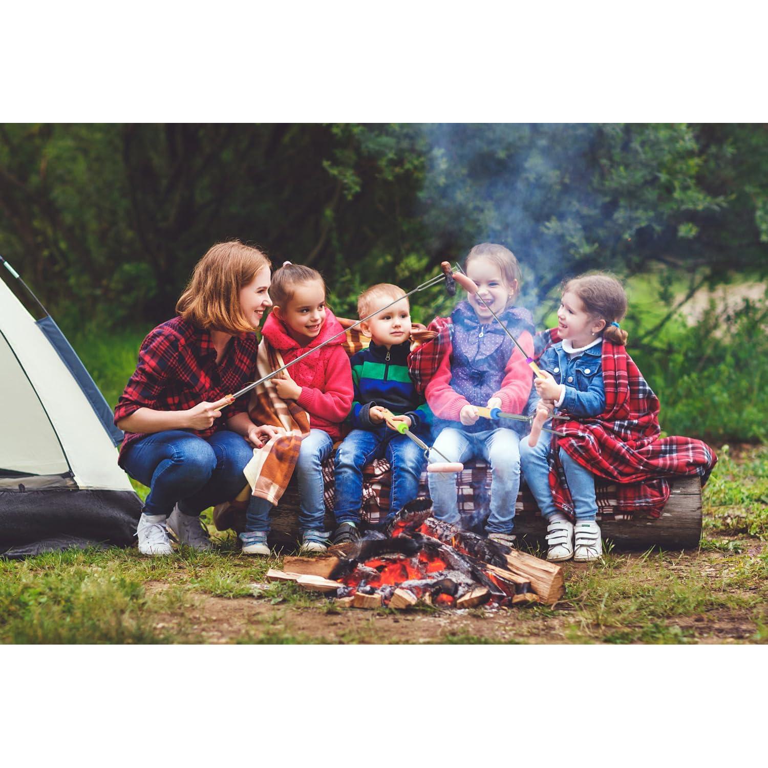 Paquete de 5 Palos para Asar Malvaviscos DkOvn 81cm