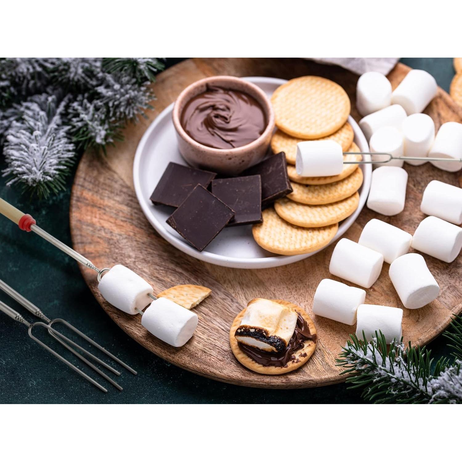 Paquete de 6 Palos Telescópicos Zulay Kitchen para S'mores