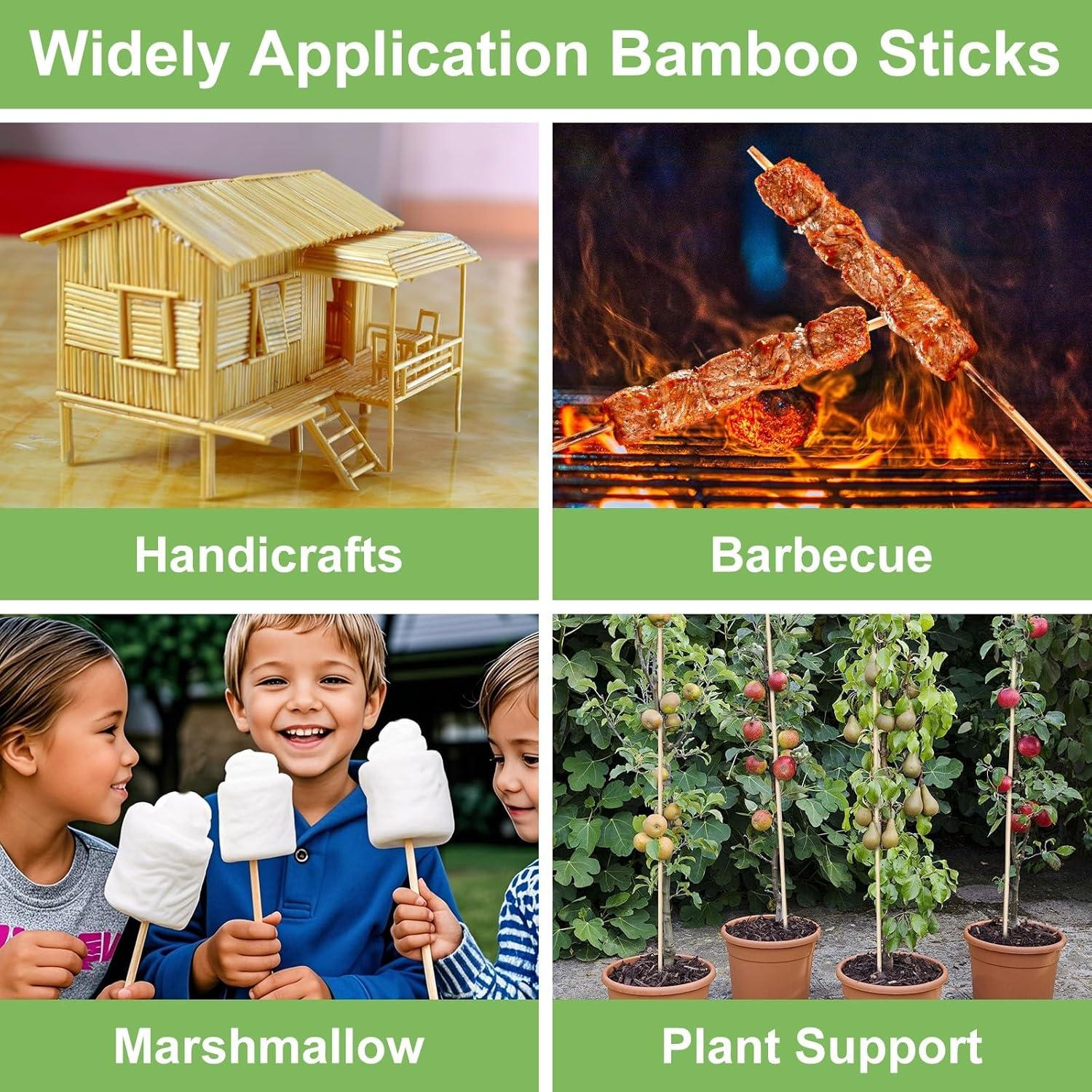 Estacas de Bambú para Jardinería 45.72 cm - 40 PCS