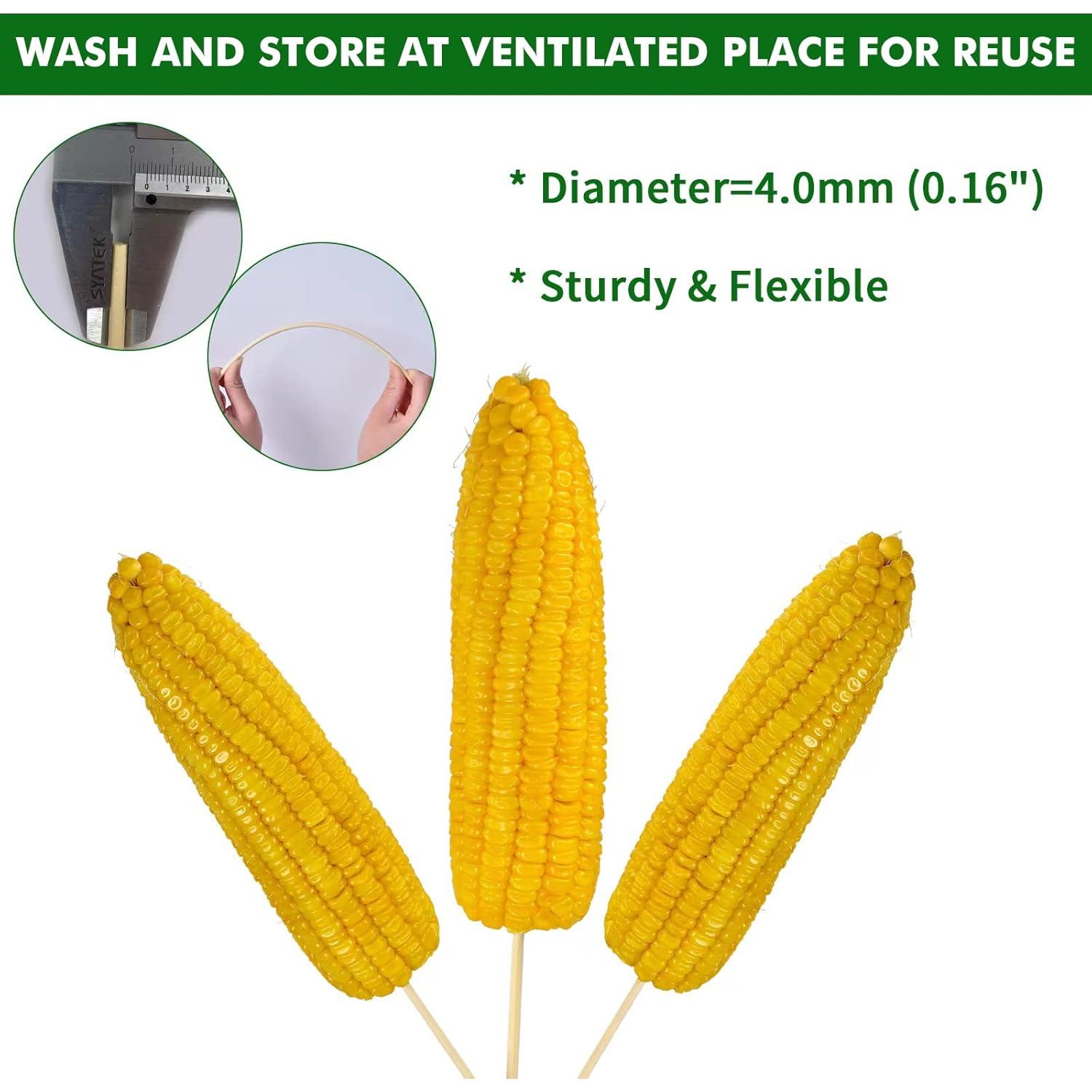 Pinchos de Bambú Natural 15 cm Judia YLL - 100 Piezas