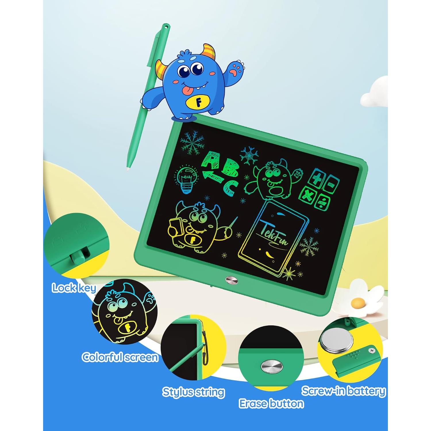 Tableta de Escritura LCD Tekfun 30.48 cm Verde Portátil