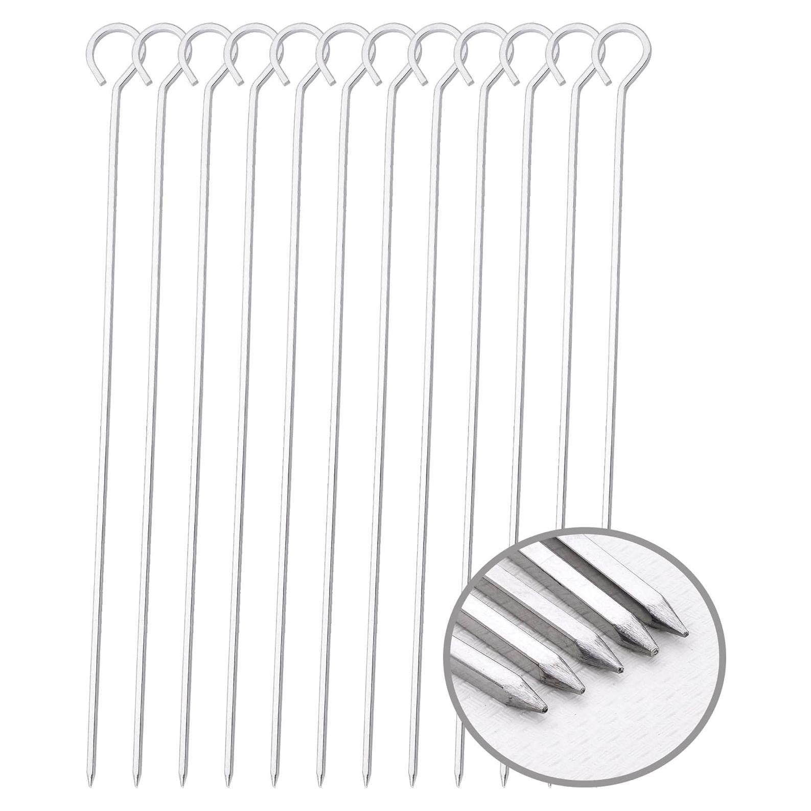 Pinchos de Barbacoa HONSHEN 30 cm Acero Inoxidable Paquete 12