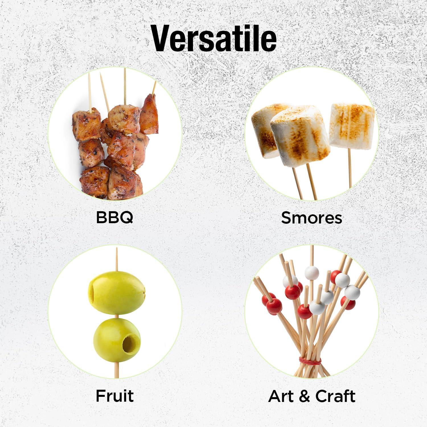 Pinchos de Bambú Natural Makerstep 15 cm - Paquete de 100