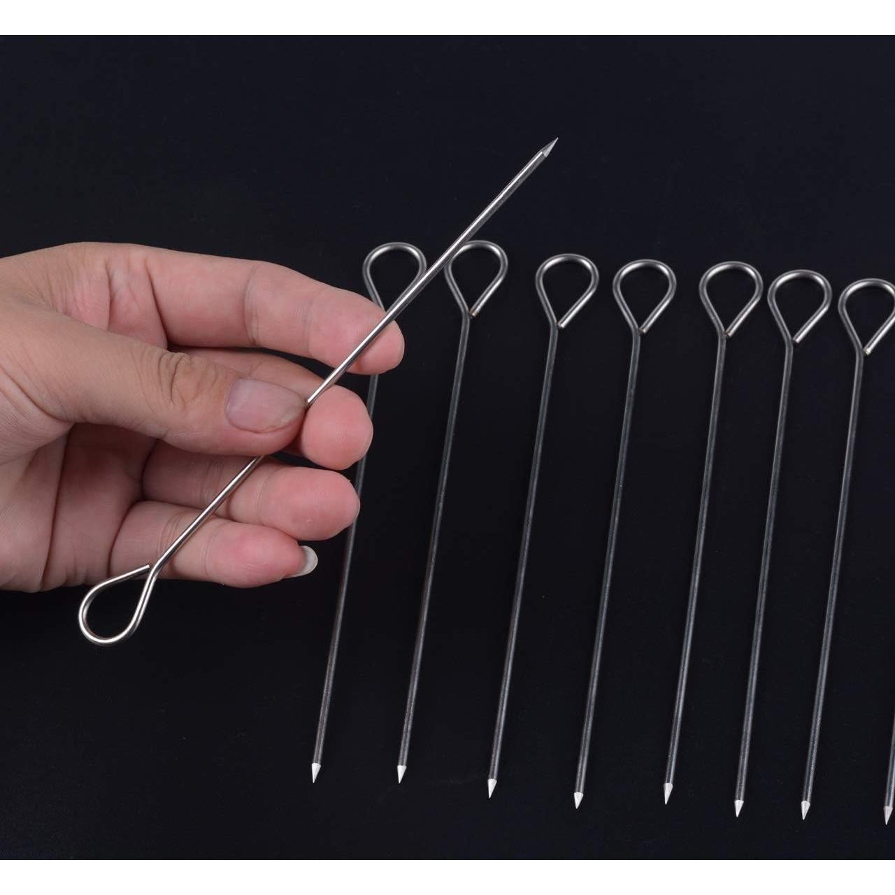 Lazos para Pavo HONSHEN 15 cm Set de 12 Acero Inoxidable