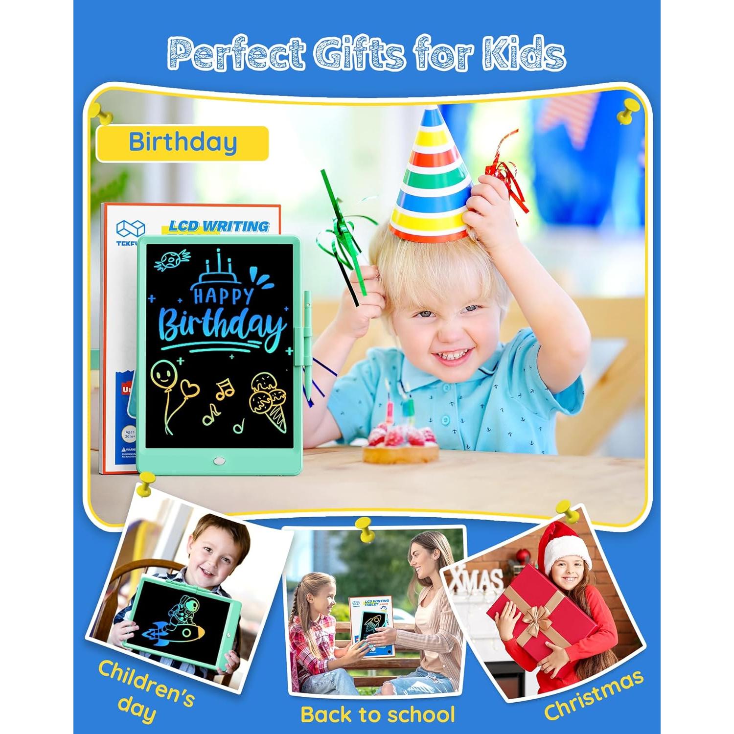 Tableta de Escritura LCD TEKFUN 10" Verde para Niños