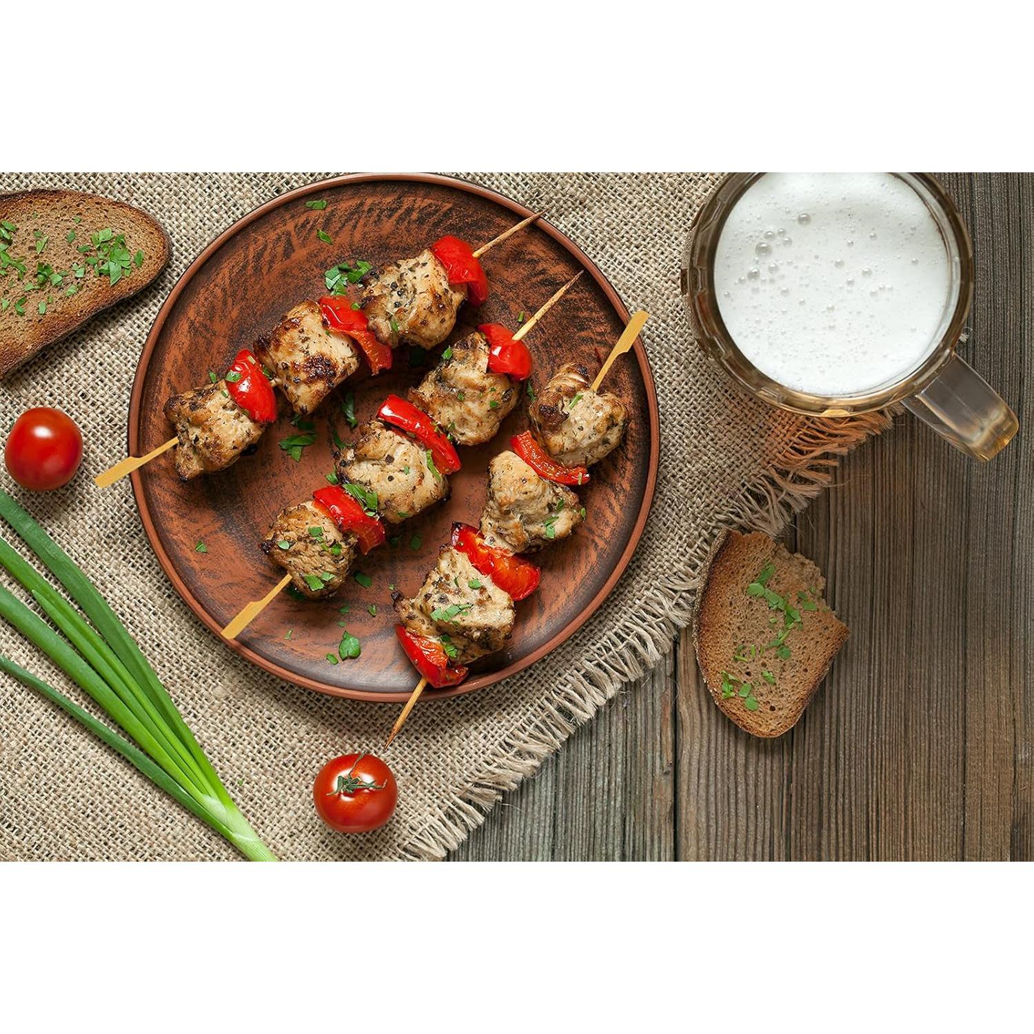 Pinchos de Bambú Natural DecorRack 15 cm - 100 Unidades