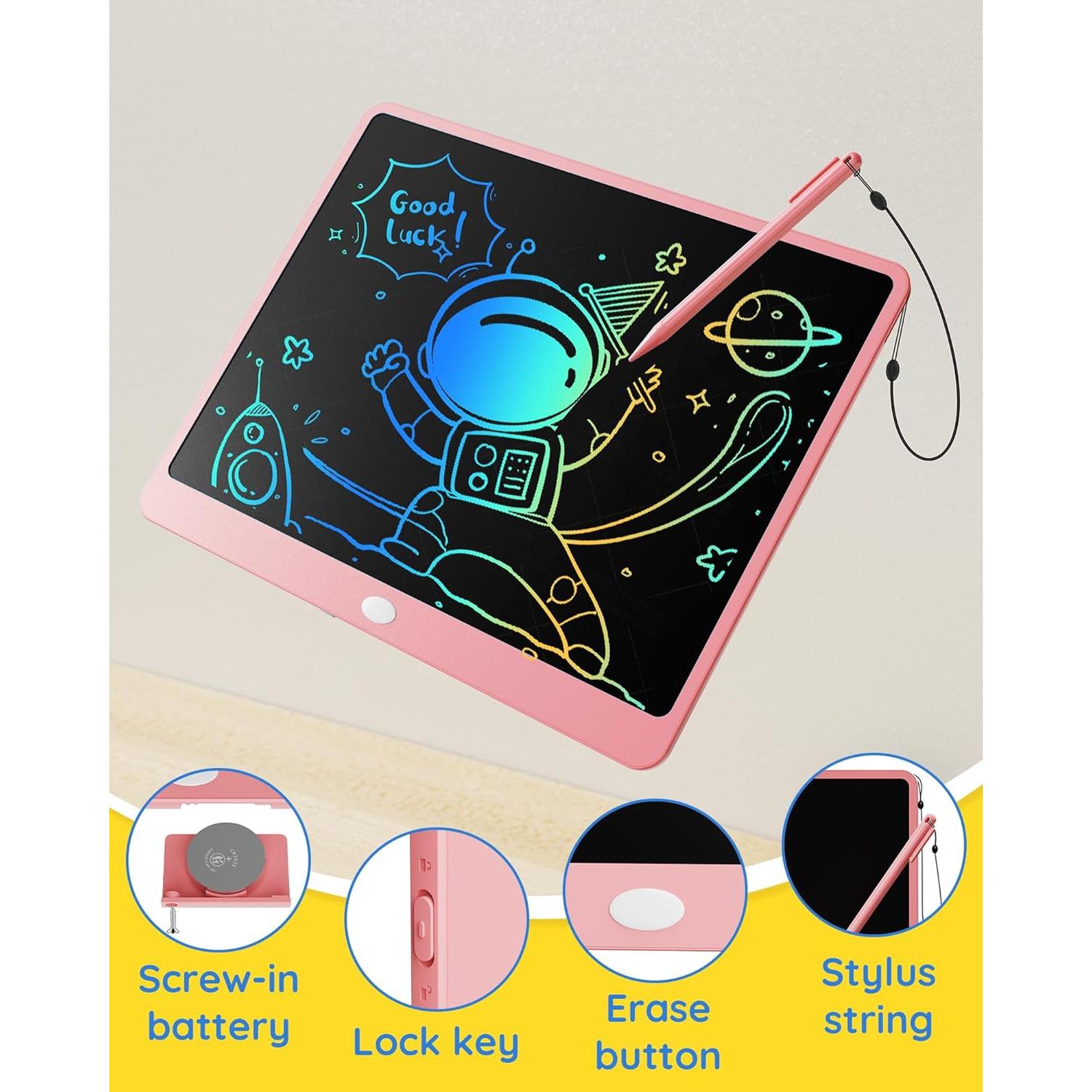 Tableta de Escritura LCD TEKFUN 16" Rosa para Niños