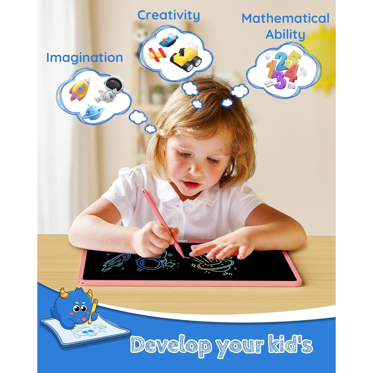 Tableta de Escritura LCD TEKFUN 16" Rosa para Niños