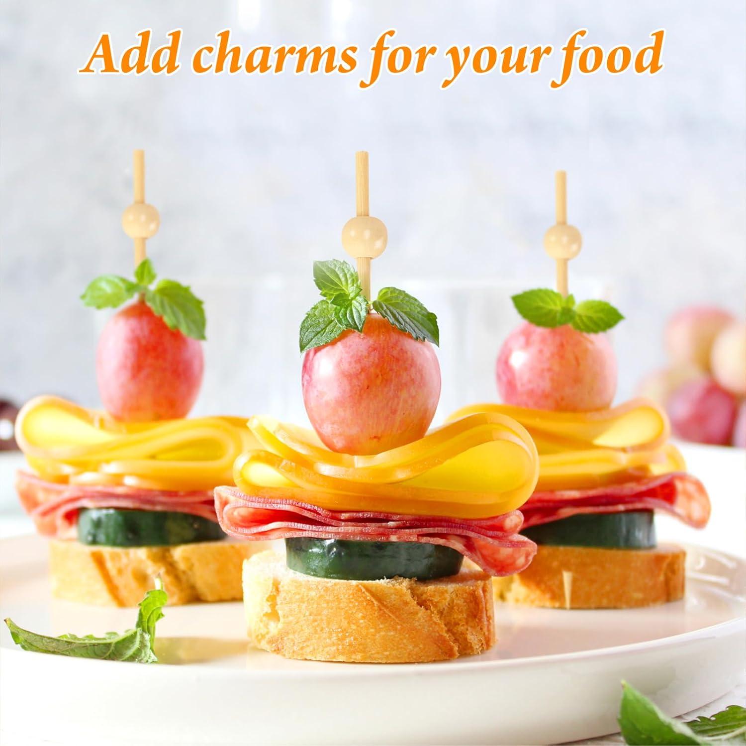 200 Palillos de Cóctel de Bambú FATLODA 11.9 cm Naturales