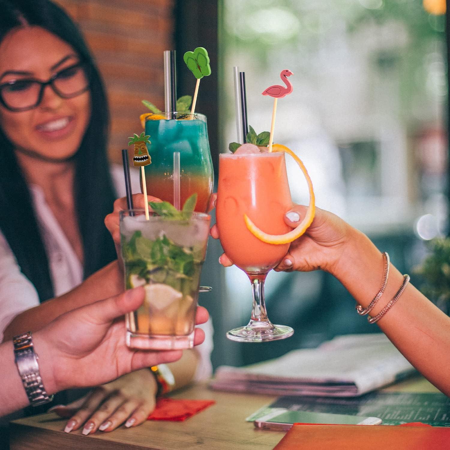 200 Palillos de Cóctel Decorativos Crafterlife 12.7 cm Tropical