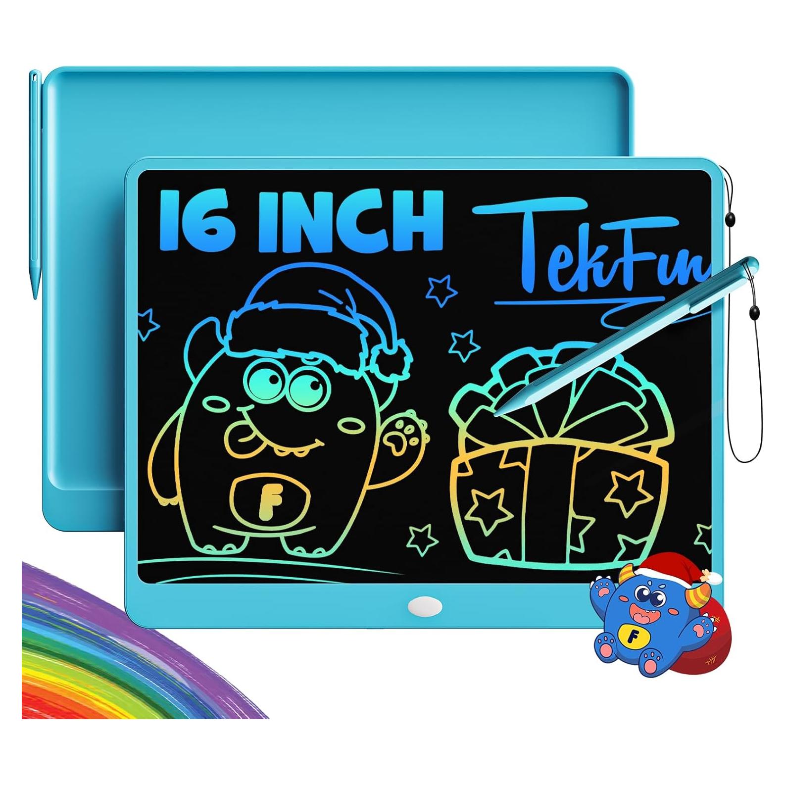 TEKFUN Tableta de Escritura LCD 16" Azul para Niños