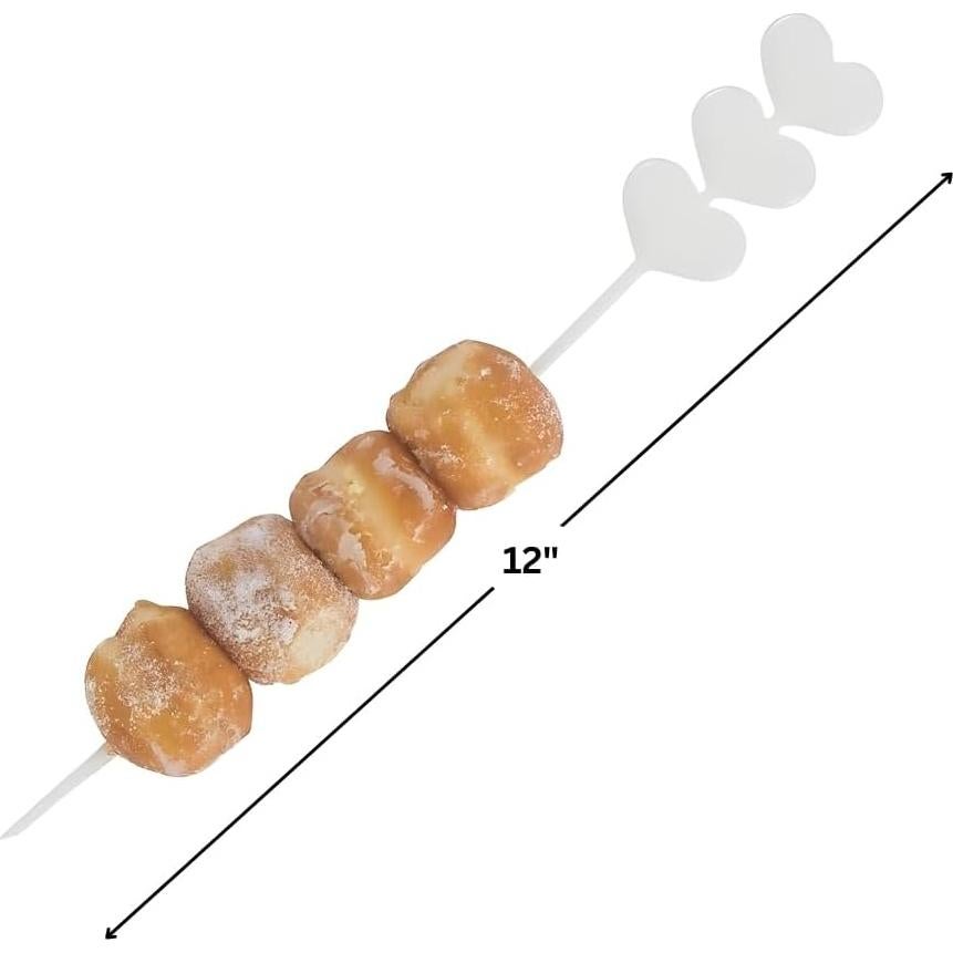 Pinchos de Corazón de Plástico Fun Express - 25 unidades 30.48 cm