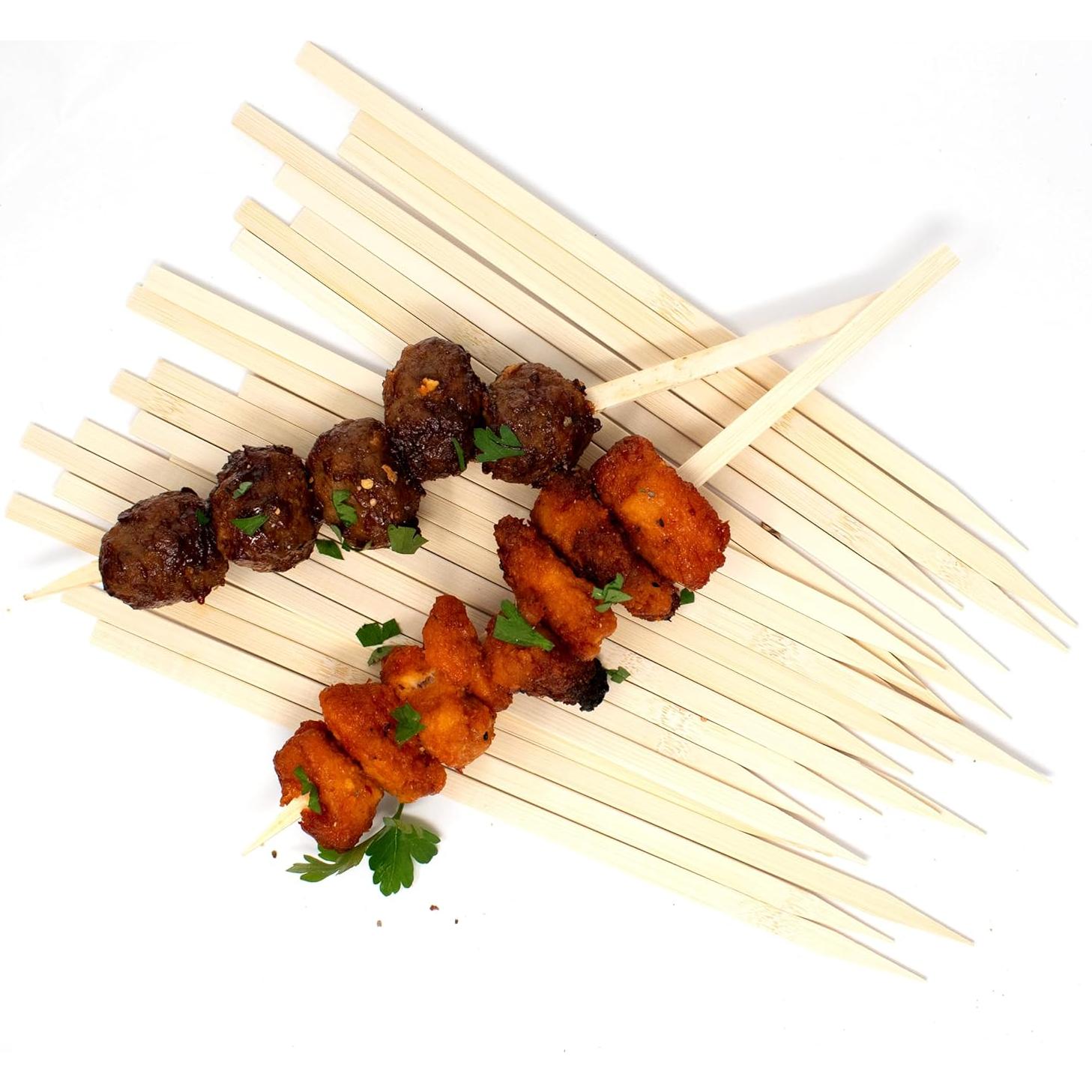 Pinchos de Bambú Planos Norpro 29 cm - 25 Piezas Ecológicos