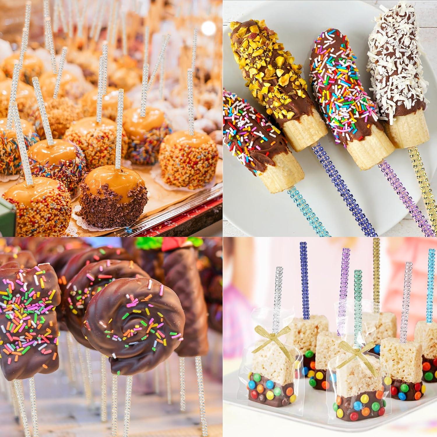 Paquete de 24 Palitos de Caramelo Brillantes MGWOTH 15 cm