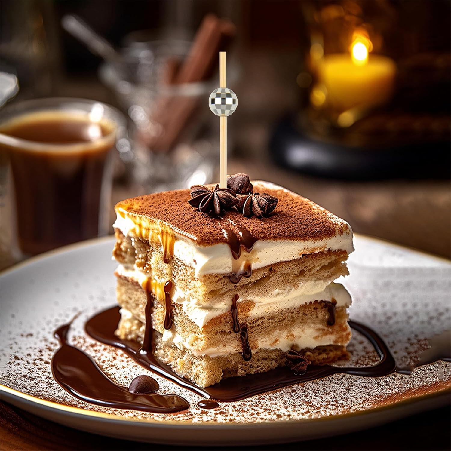 300 Palillos de Cóctel de Madera Plateados 11.94 cm - Sunrise Kitchen