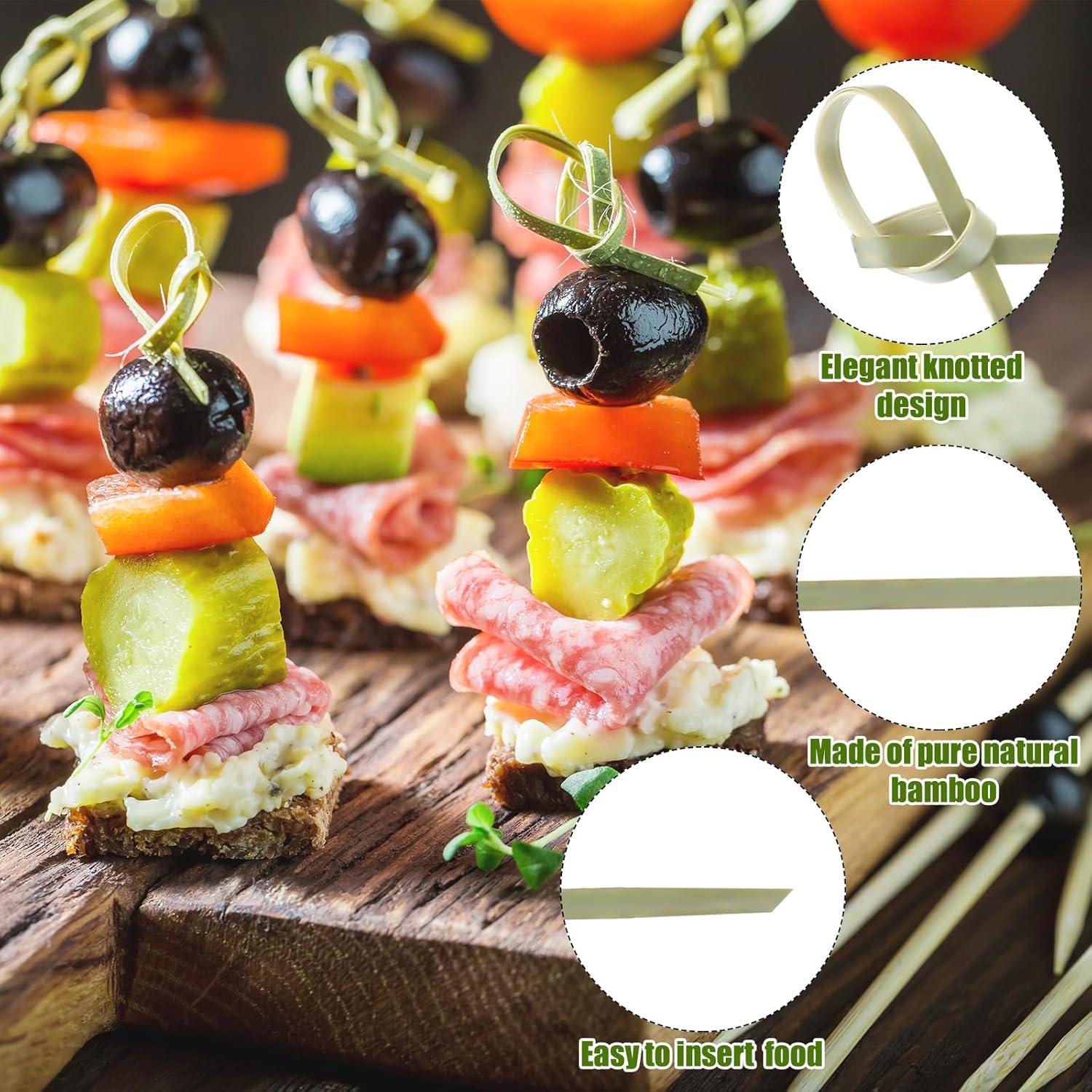 Palillos de Bambú Nuogo 2000 Pcs 10.5 cm para Cócteles y Aperitivos