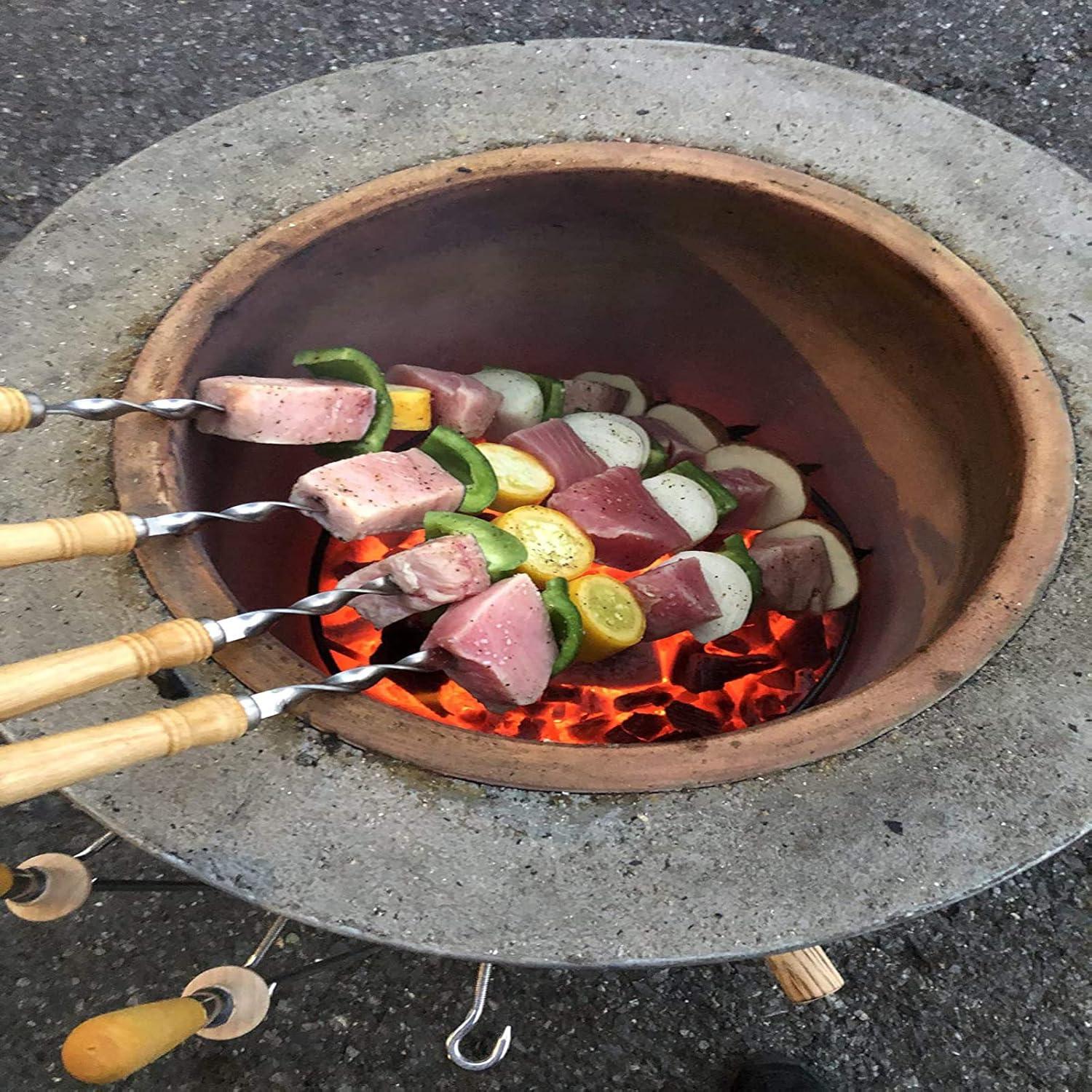 Pinchos de Kebab Antallcky 12 Piezas Acero Inoxidable 59.7 cm