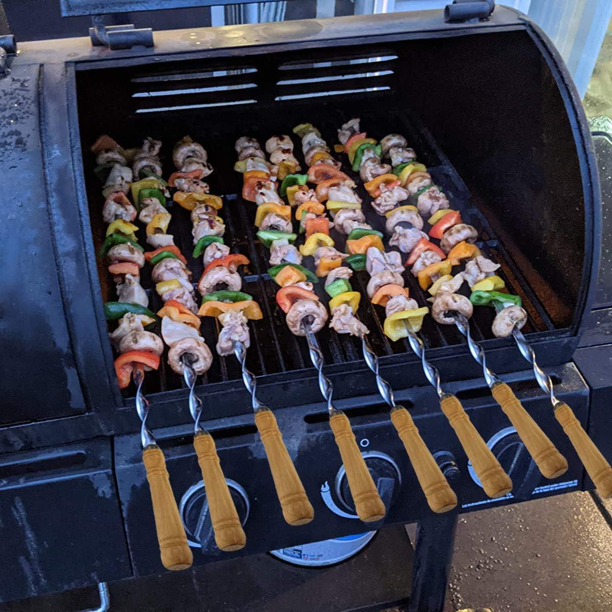 Pinchos de Kebab Antallcky 12 Piezas Acero Inoxidable 59.7 cm