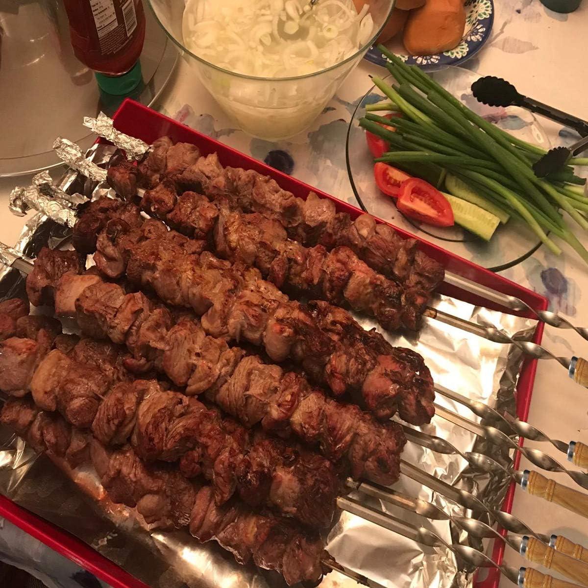 Pinchos de Kebab Antallcky 12 Piezas Acero Inoxidable 59.7 cm